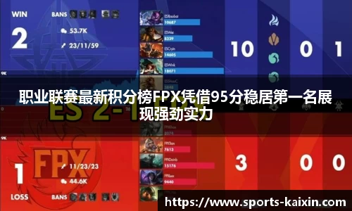 职业联赛最新积分榜FPX凭借95分稳居第一名展现强劲实力